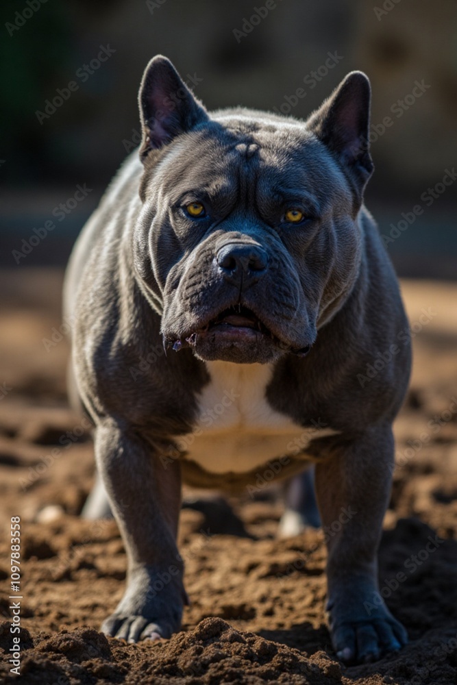 The gallantry of French bulldog The gallantry of French bulldog