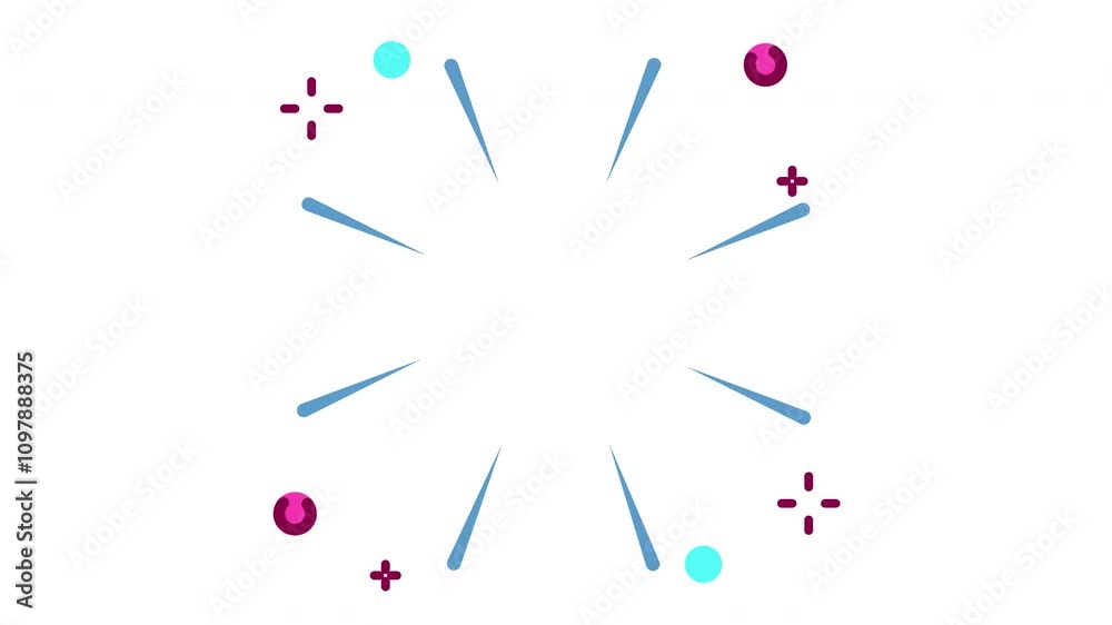 Firework animated icon. Motion graphic animation happy new year themed Firework animated icon. Motion graphic animation happy new year themed