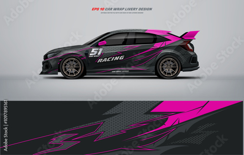 car wrap livery design purple color combination foe universal medium vector eps ready print printable file