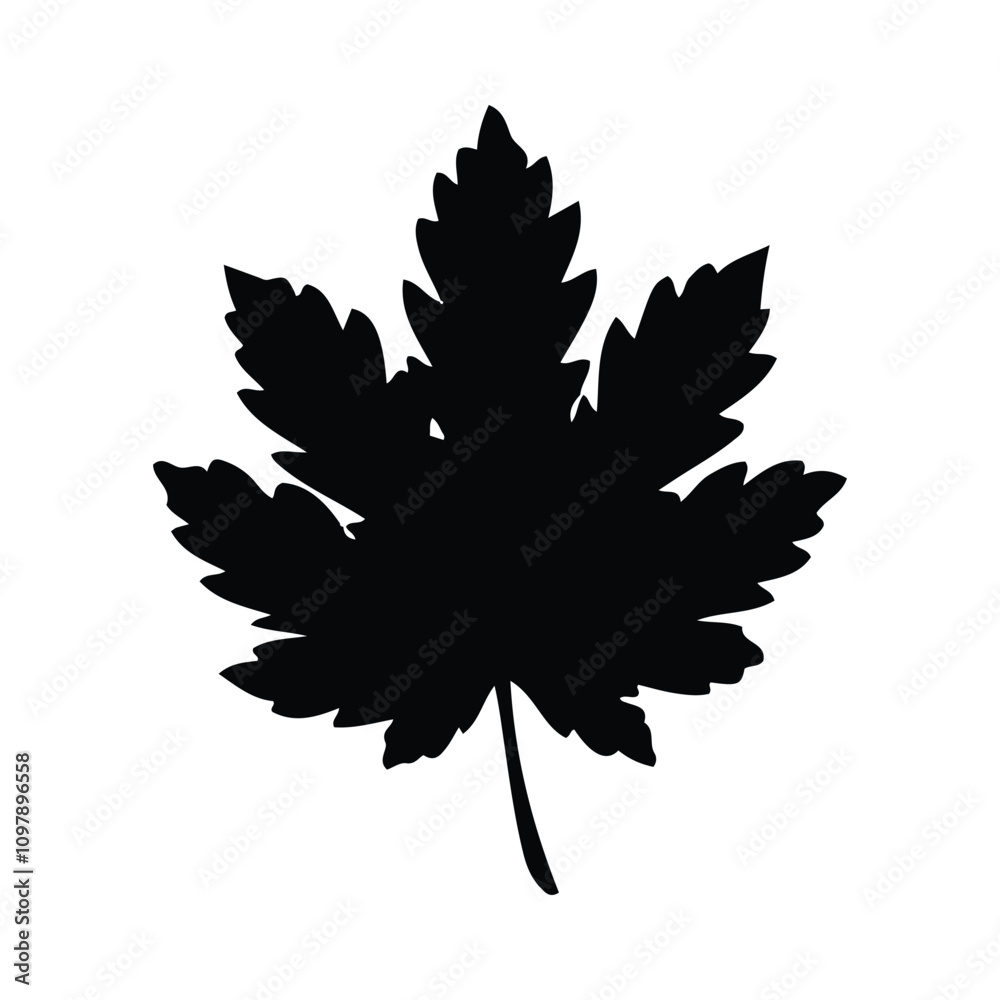 Obraz premium Premium Maple Leaf Vector Icon – AI-Generated Nature Clipart & Leaf Design Illustration.