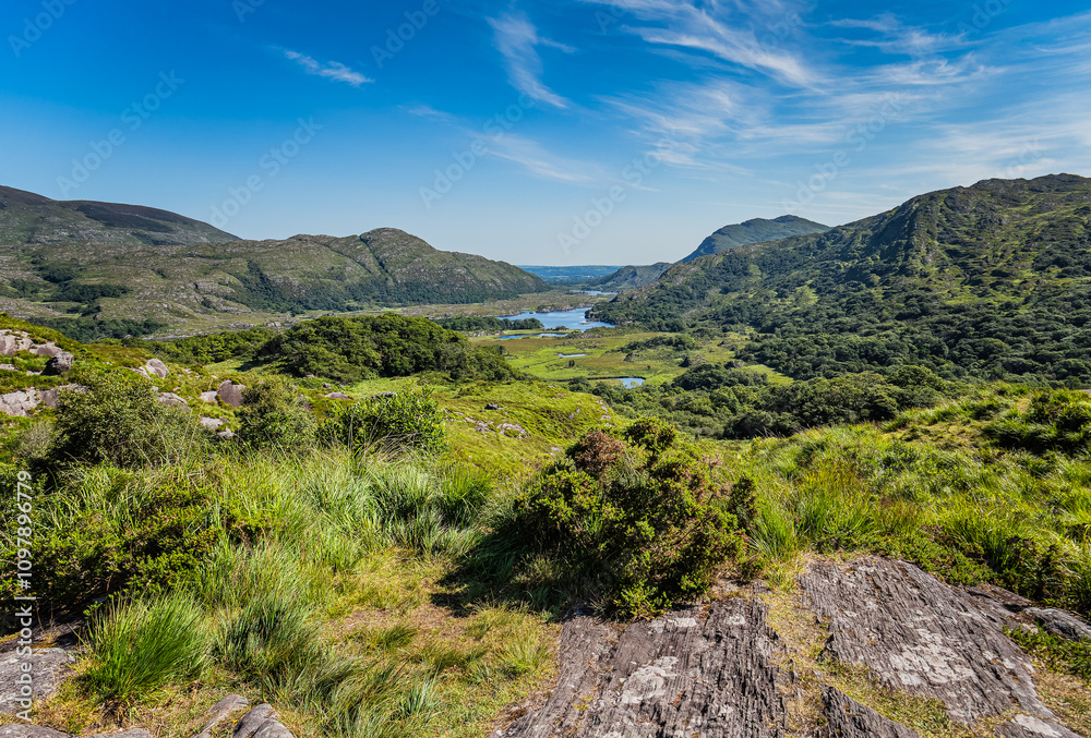 Upper Lake at Ring of Kerry near Killarney, Ireland Upper Lake at Ring of Kerry near Killarney, Ireland