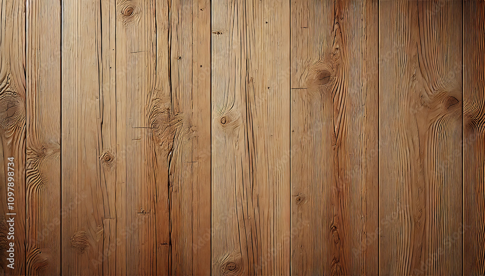 Naklejka premium 薄茶色の木の板の木目の背景壁紙素材4