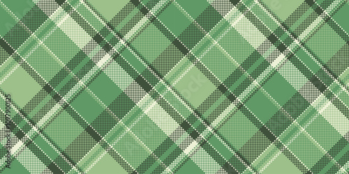 Vintage background tartan texture, november textile seamless vector. Woven pattern plaid check fabric in pastel and green colors.