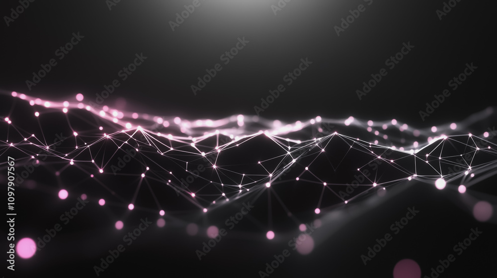 Obraz premium Abstract digital background electromagnetic wave background Innovation digital wave background information technology background The background is the background. gradient wave digital wave banner