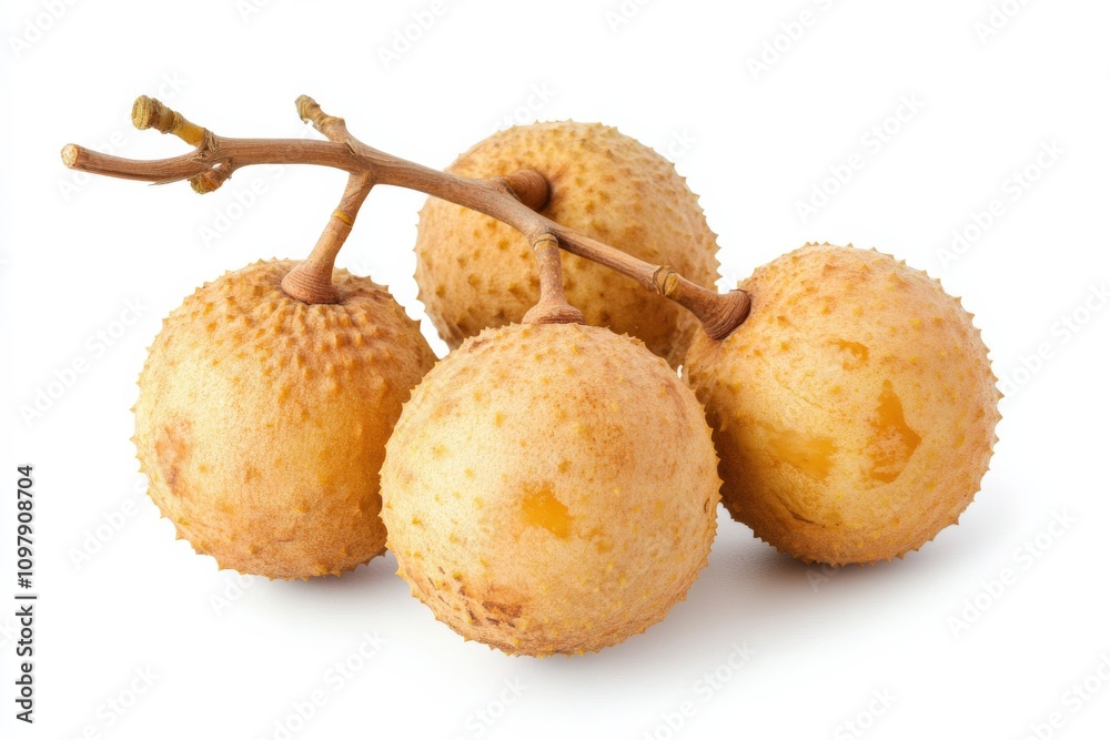 Longan. Fresh Sweet Fruit Isolated on Organic White Background Longan. Fresh Sweet Fruit Isolated on Organic White Background