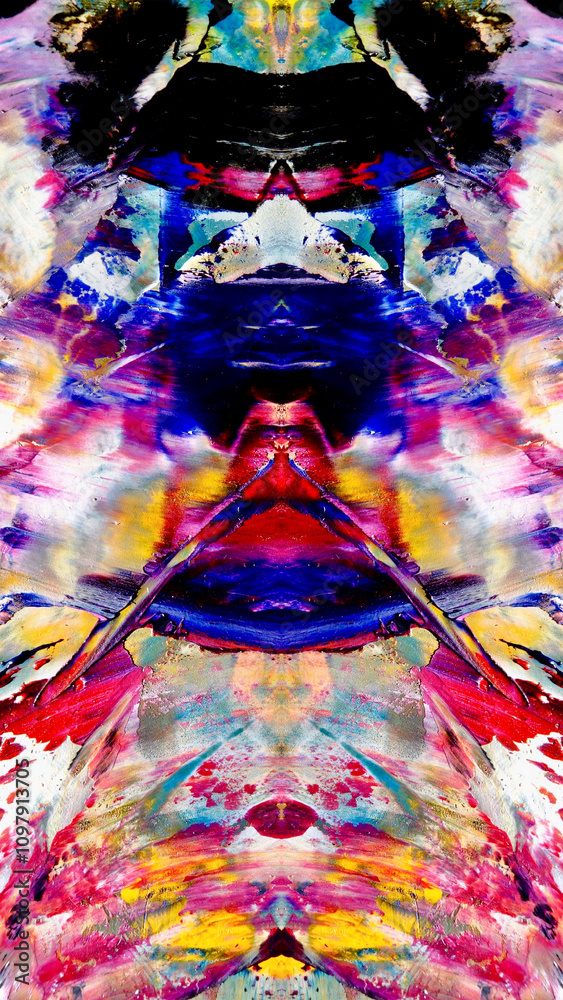 Fototapeta premium Abstract art background . Hand painting artwork on canvas . Color idea for fabric , wall decor