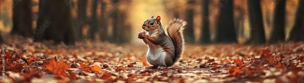 Obraz premium Autumn Squirrel