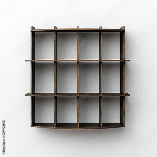 empty wooden shelves