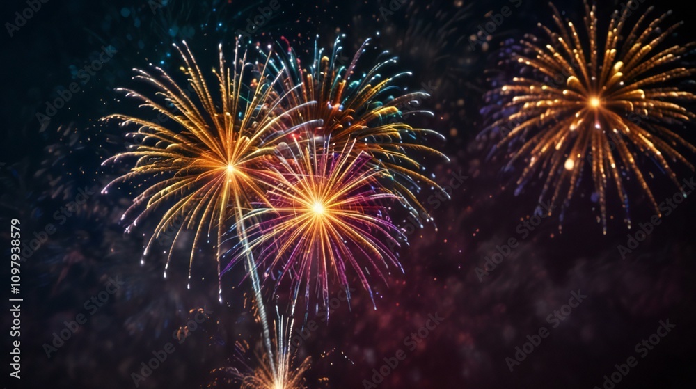 fireworks in the night sky fireworks in the night sky