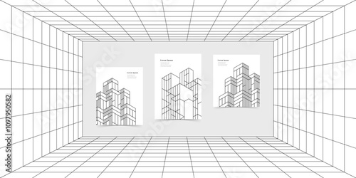 幾何学 抽象 建築 テクノロジー グリッド パターン 背景