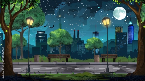 _Night_City_Landscape_and_Road_Attractions