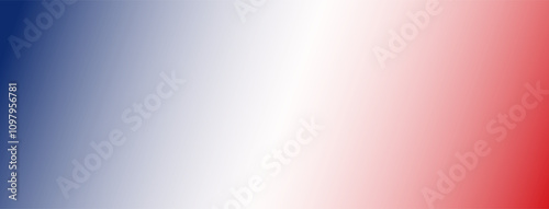 Blue red white gradient background. America 4th of July Memorial or Independence day theme wallpaper.