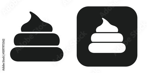 Poop icons for animals and humans