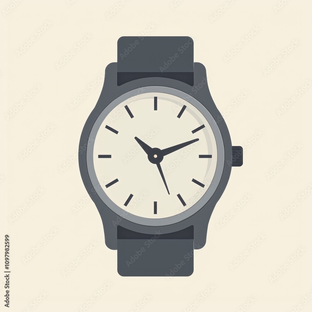 Minimalist Wristwatch with Visible Clock Face Minimalist Wristwatch with Visible Clock Face