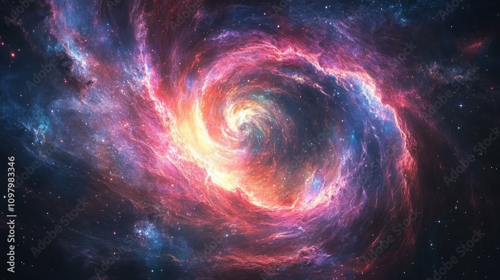 Obraz premium spiral galaxy background