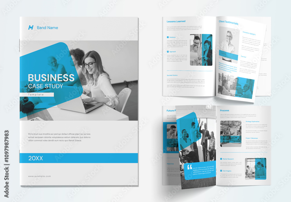 Case Study Brochure Template Stock Template | Adobe Stock