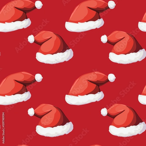 Santa hat pattern photo