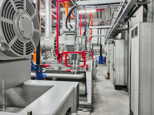 Industrial giants interior and functionality, behind the scenes of manufacturing