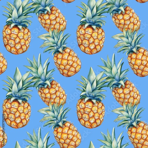 Pineapple pattern photo