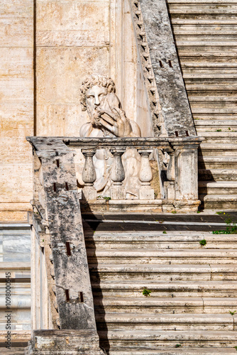 River God Tiber Statue at Palazzo Senatorio photo