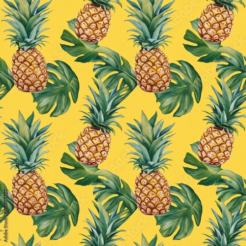 Pineapple pattern photo