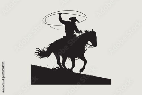 Barrel Racing in Action vector