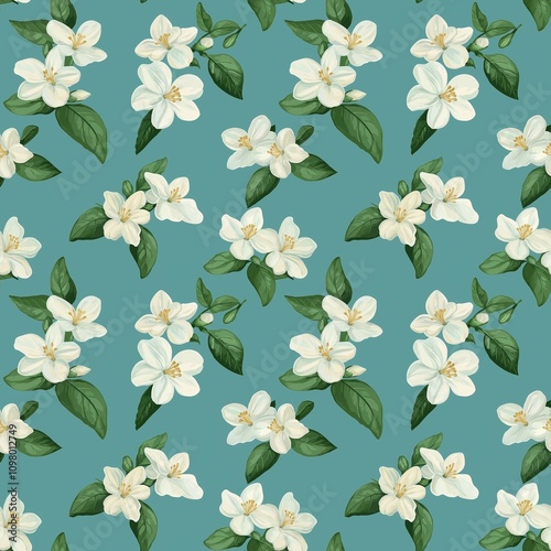 Jasmine flower pattern photo