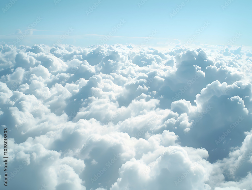 Fototapeta premium Clear sky background, cloudy light blue sky texture. Background for banner, backdrop or texture for 3D mapping, Sky blue background
