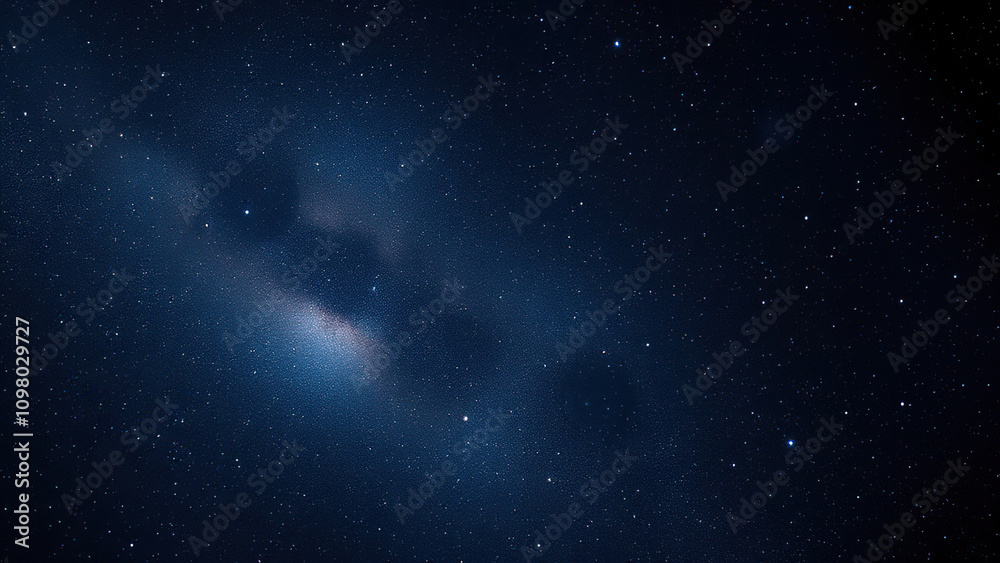 Fototapeta premium Star-filled night sky with a vast expanse of twinkling stars, galactic, dark energy, cosmic rays, universe