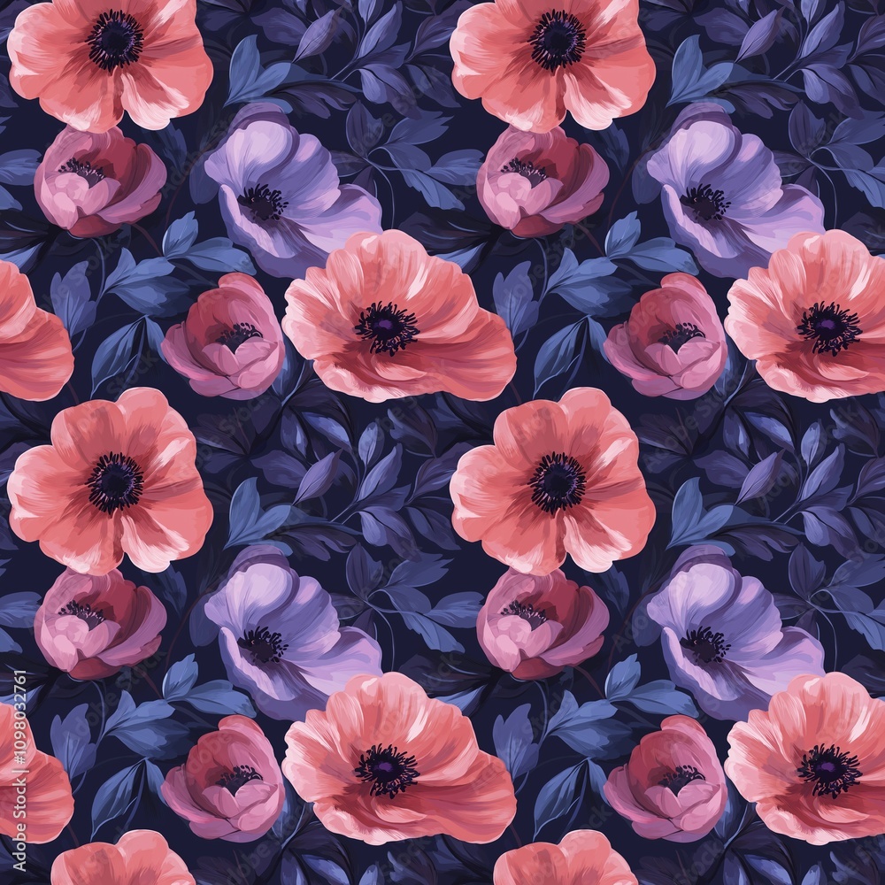 custom made wallpaper toronto digitalflower pattern graphic