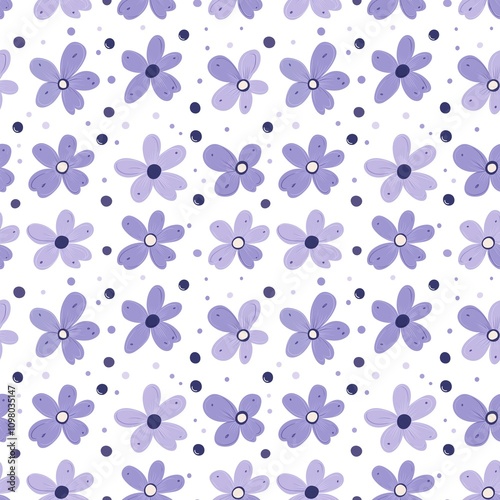 Violet flower pattern photo