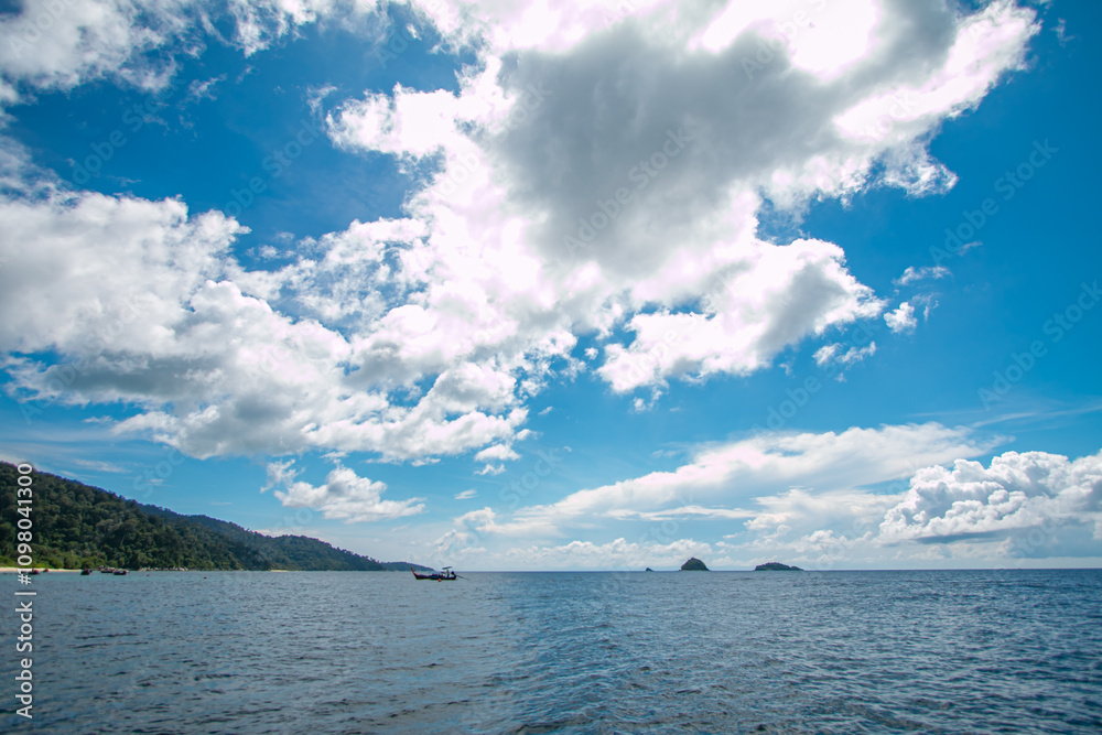 Fototapeta premium The sky and the sea at different times
