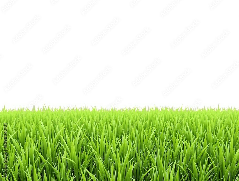 Fototapeta premium dense carpet of emerald green blades swaying gently in breeze, nature photography, serene atmosphere, peaceful ambiance, outdoor scenery