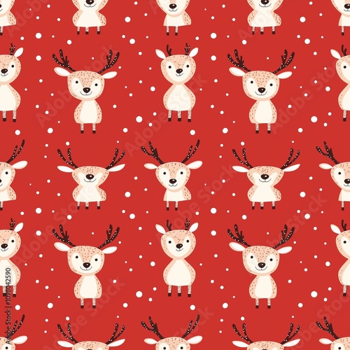 Christmas Reindeer pattern photo