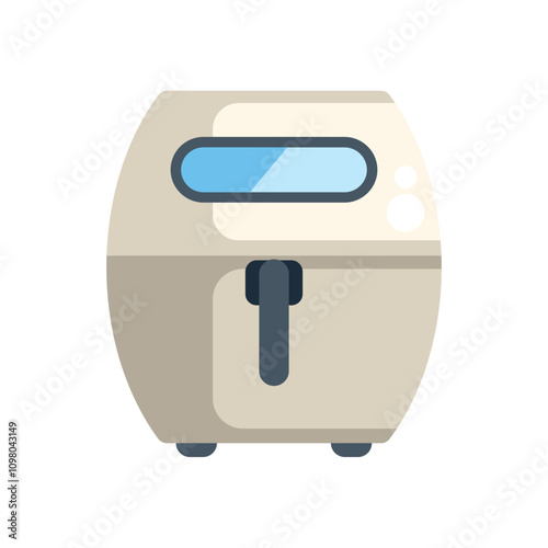 Modern digital air fryer with a sleek and minimalist design, perfect for preparing healthy and delicious meals