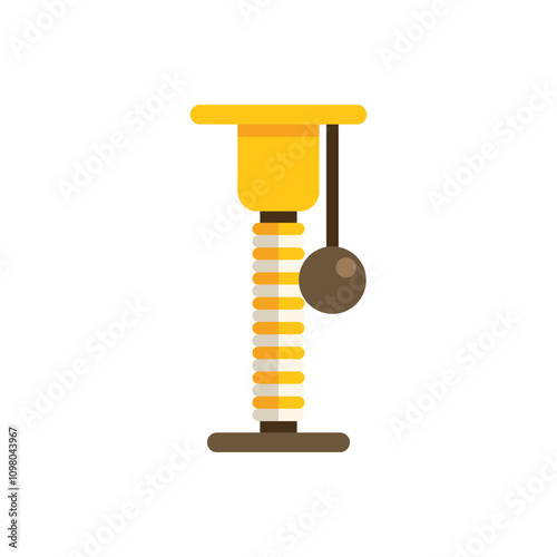 Simple and minimal cat scratching post icon in flat style, great for pet shop and pet care