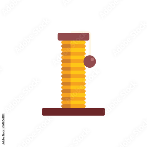 This tall scratching post with a hanging ball is perfect for keeping cats entertained and their claws healthy