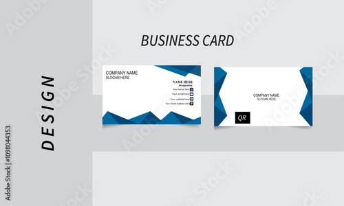 new business card template . clean modern business card template . double sided business card and name card . corporate minimalist business card company vector . simple and beautiful visiting card