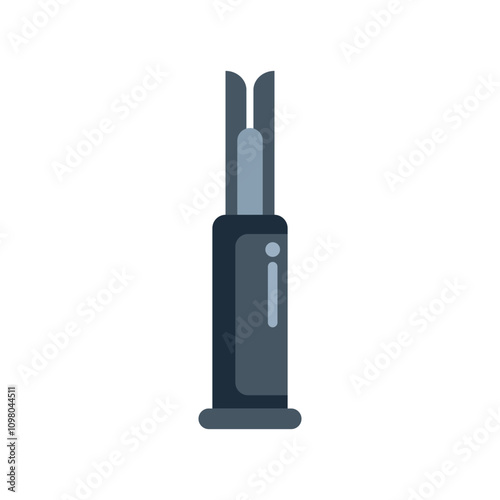 Modern electric mosquito repellent device standing on white background, flat vector illustration