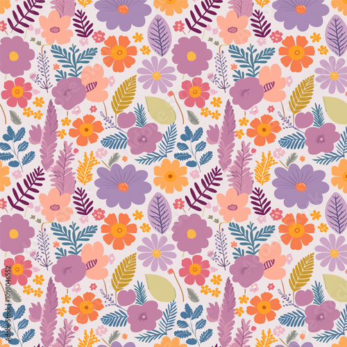 Elegant Floral Mandala Seamless Patterns – Ornamental Vintage and Modern Designs in Warm, Cool, and Earthy Tones