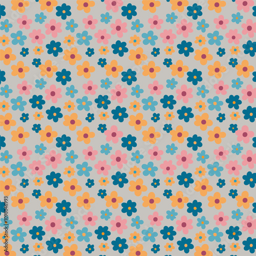 Elegant Floral Mandala Seamless Patterns – Ornamental Vintage and Modern Designs in Warm, Cool, and Earthy Tones