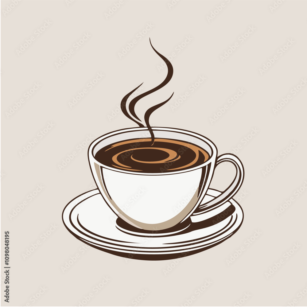 Obraz premium coffe logo vektor
