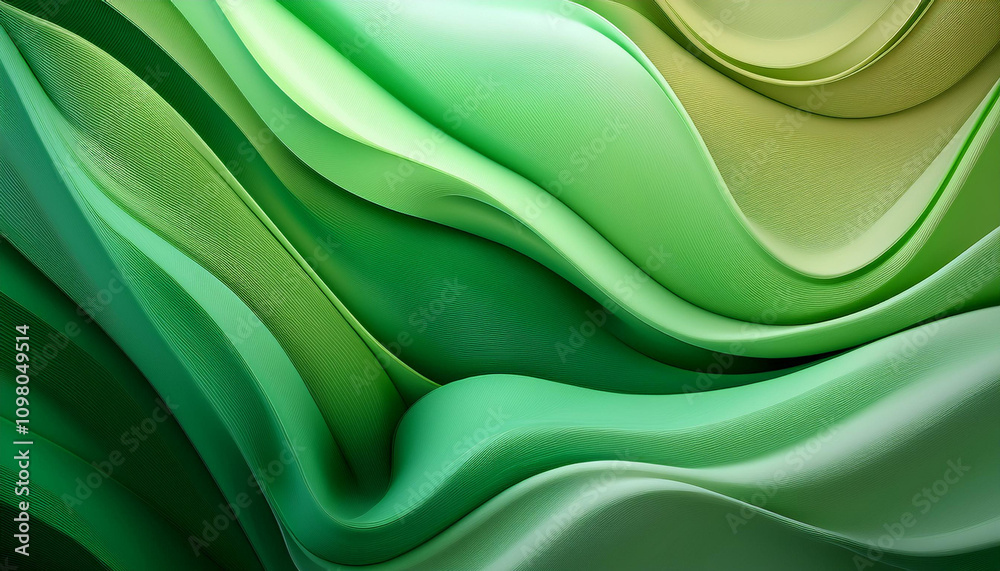 Obraz premium Subtle Green Shades Gradient Background