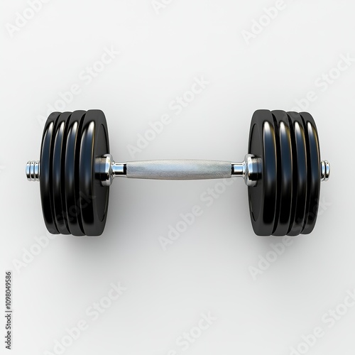 dumbbell isolated on white