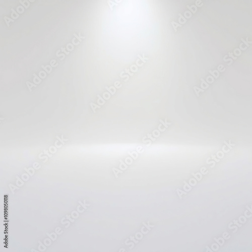 Organic ripe banana casting shadows on empty white space, harvest, vegetarian