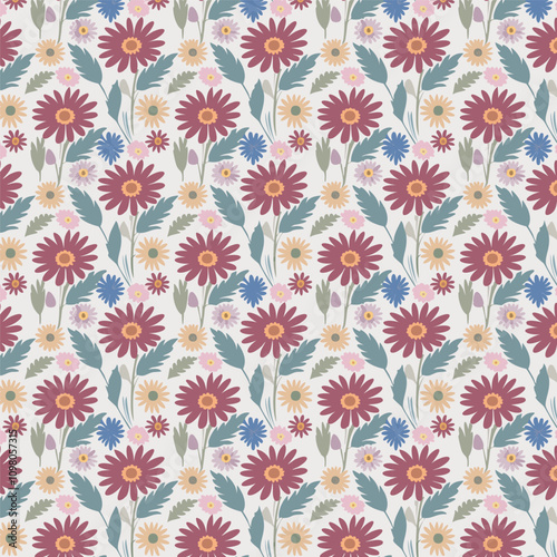 Elegant Floral Mandala Seamless Patterns – Ornamental Vintage and Modern Designs in Warm, Cool, and Earthy Tones
