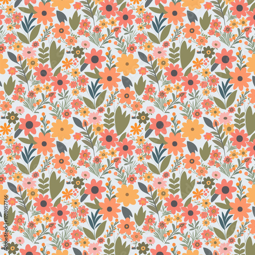 Elegant Floral Mandala Seamless Patterns – Ornamental Vintage and Modern Designs in Warm, Cool, and Earthy Tones