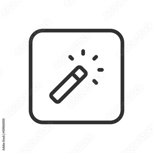 Design tool, magic wand. Design and design tools icons. Modern, simple flat vector illustration for web site or mobile app