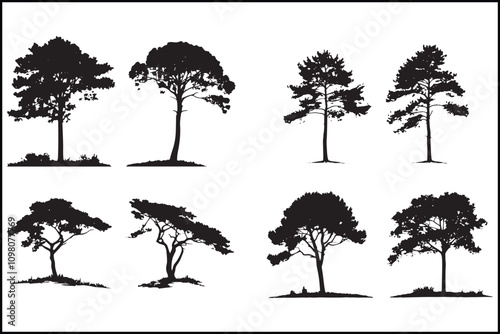 pine tree vector, christmas tree design, cypress tree silhouette, tree vector clipart, evergreen tree vector, holiday tree art, winter tree silhouette, nature vector design, christmas tree clipart