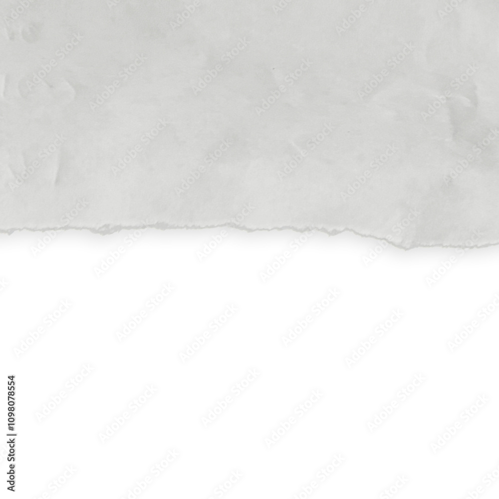 White ripped piece of torn paper White ripped piece of torn paper
